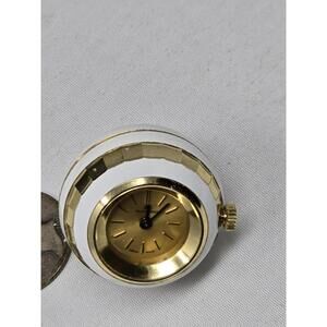 Vtg Bucherer Swiss Ball Pendant Watch - Works  Enamel Detail